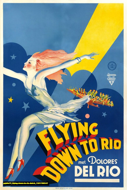 Jual Poster Film flying down to rio dutch (gzjdiu72)