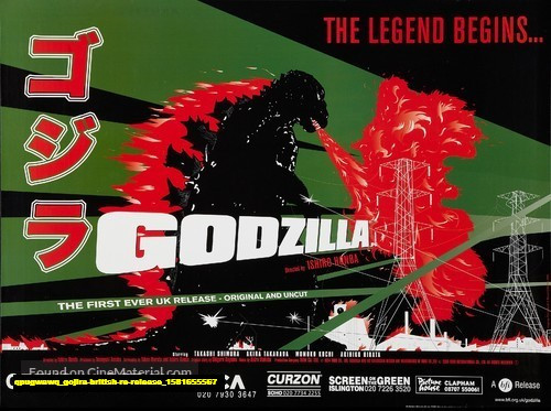 Jual Poster Film gojira british re release (qpugwawq)