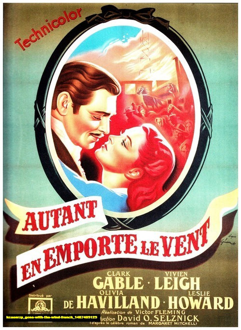 Jual Poster Film gone with the wind french (kcaenrzp)