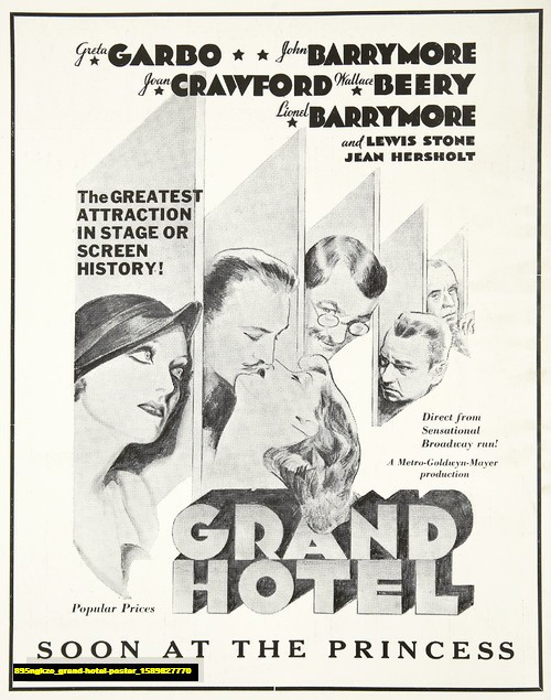 Jual Poster Film grand hotel poster (895ngkzo)