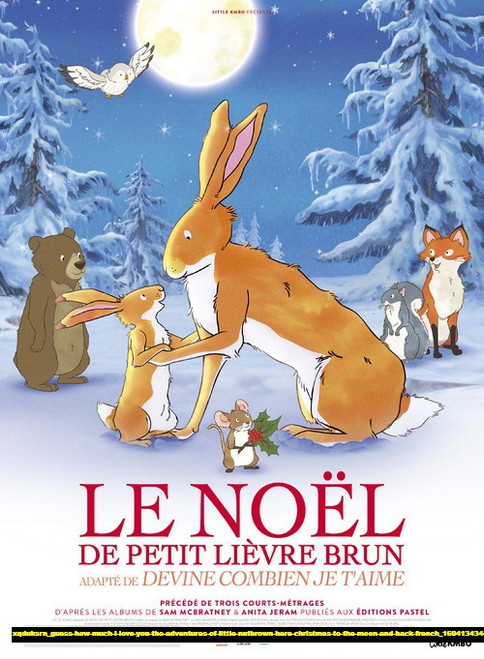 Jual Poster Film guess how much i love you the adventures of little nutbrown hare christmas to the moon and back french (xqduksrn)
