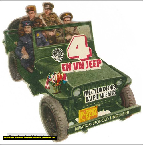 Jual Poster Film die vier im jeep spanish (dc3o5ze3)