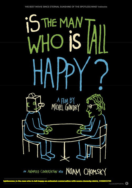 Jual Poster Film is the man who is tall happy an animated conversation with noam chomsky dutch (byk6awmw)