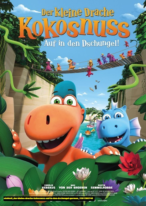 Jual Poster Film der kleine drache kokosnuss auf in den dschungel german (olzkkxli)
