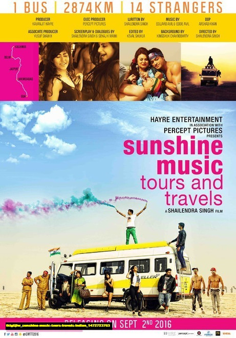 Jual Poster Film sunshine music tours travels indian (tklg6jlw)