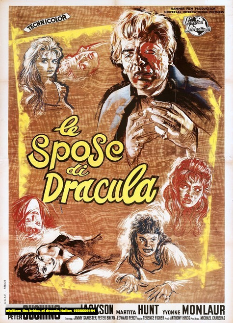 Jual Poster Film the brides of dracula italian (nfgftixm)