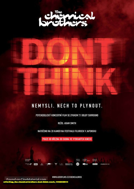 Jual Poster Film the chemical brothers dont think czech (n44o45qg)