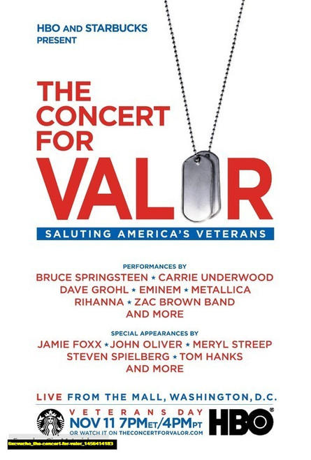 Jual Poster Film the concert for valor (6xcvucho) Jual Poster Film the concert for valor (6xcvucho)