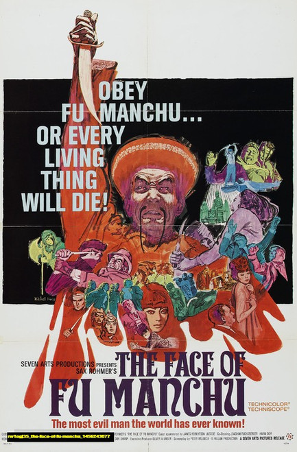 Jual Poster Film the face of fu manchu (rw1agj35)