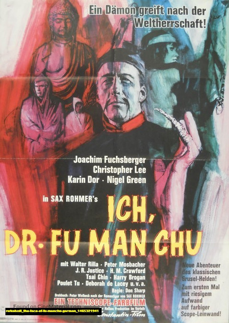 Jual Poster Film the face of fu manchu german (rwkabzdi)