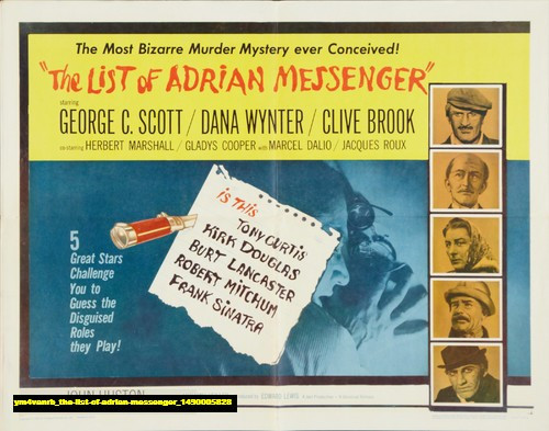 Jual Poster Film the list of adrian messenger (ym4vanrb)
