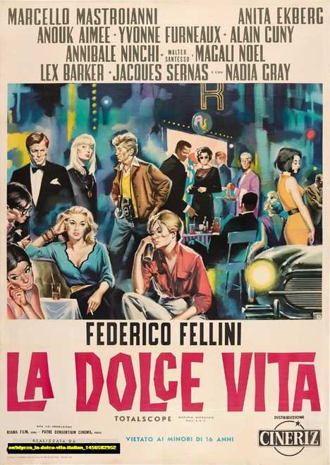 Jual Poster Film la dolce vita italian (on9dycze)