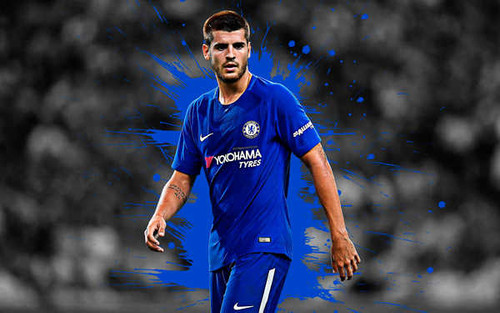Jual Poster Chelsea F.C. Soccer Spanish Álvaro Morata Soccer Álvaro Morata APC006