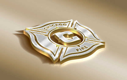 Jual Poster Chicago Fire Soccer Club Emblem Logo MLS Soccer Chicago Fire Soccer Club APC006