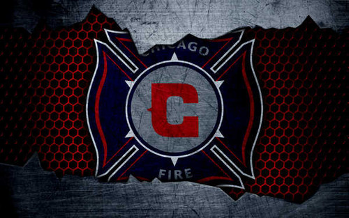 Jual Poster Chicago Fire Soccer Club Emblem Logo MLS Soccer Chicago Fire Soccer Club APC010