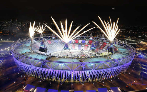 Jual Poster City Fireworks Stadium Sports Olympic Games APC Jual Poster City Fireworks Stadium Sports Olympic Games APC