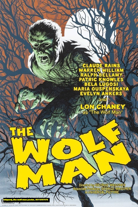 Jual Poster Film the wolf man poster (tzhparnj)