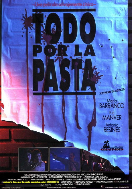 Jual Poster Film todo por la pasta spanish poster (ruzbsu4r)