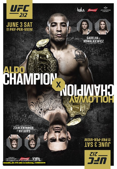 Jual Poster Film ufc 212 aldo vs holloway (rnvaudin)