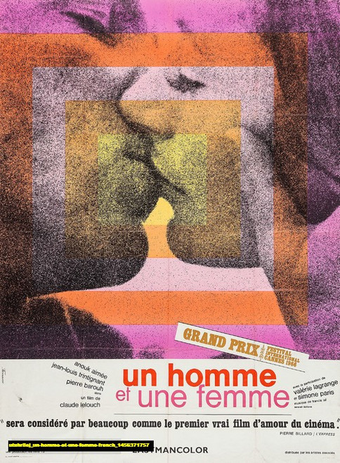 Jual Poster Film un homme et une femme french (utuhr8ej)