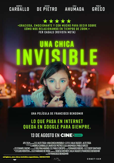 Jual Poster Film una chica invisible argentinian (ak3giucu)