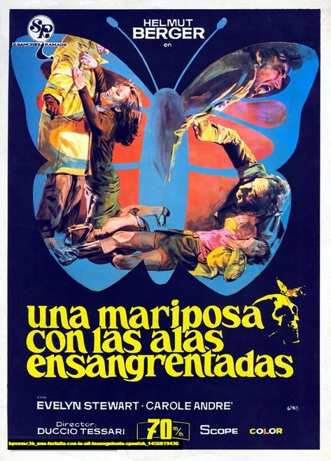 Jual Poster Film una farfalla con le ali insanguinate spanish (bpvxmc3b)