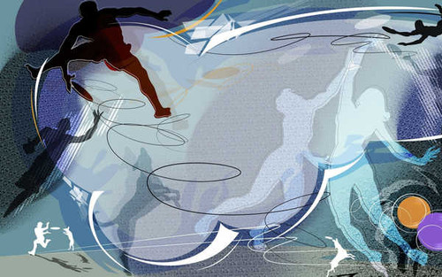Jual Poster Discus Sports Discus Throw APC002