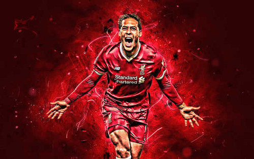 Jual Poster Dutch Liverpool F.C. Soccer Virgil van Dijk Soccer Virgil van Dijk APC001