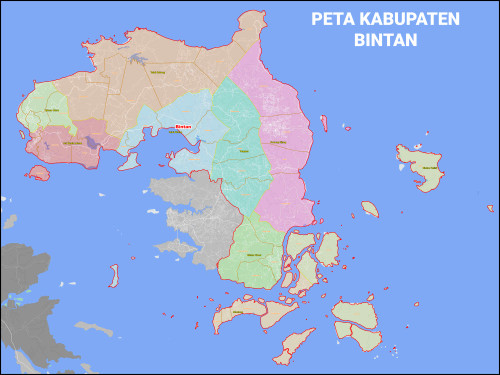 Peta Kabupaten Bintan Kecamatan Dan Kelurahan