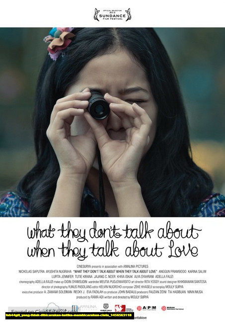 Jual Poster Film yang tidak dibicarakan ketika membicarakan cinta (feh44gti)