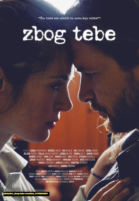 Jual Poster Film zbog tebe croatian (y8vhabvr)