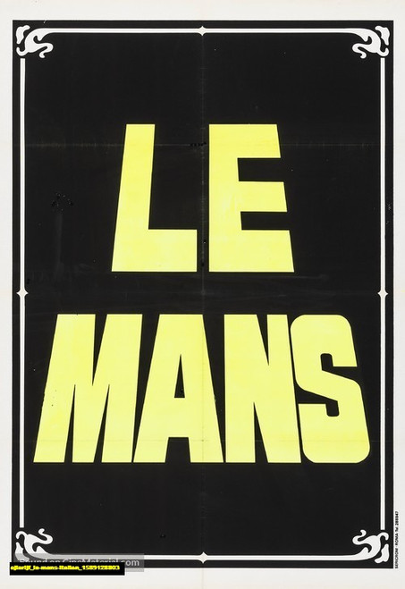 Jual Poster Film le mans italian (ejiarljf)