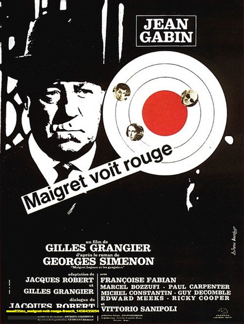 Jual Poster Film maigret voit rouge french (mea035ns)
