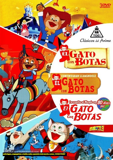 Jual Poster Film nagagutsu o haita neko spanish dvd movie cover (en9chgee)