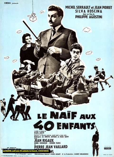 Jual Poster Film naif aux 40 enfants le french (ux58d288)