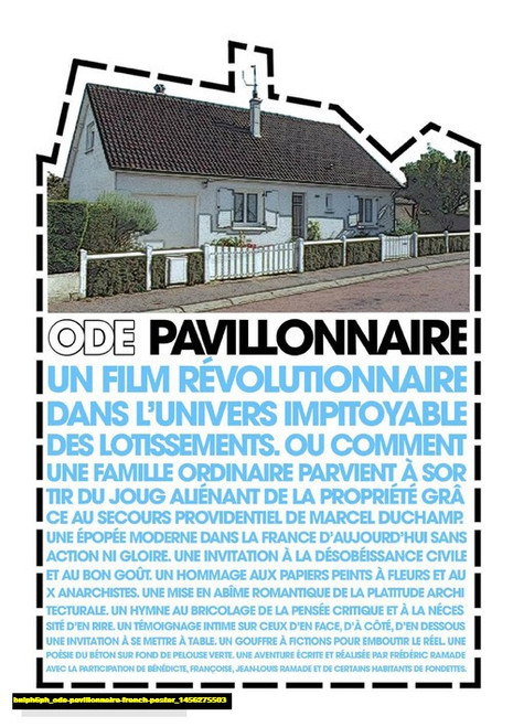 Jual Poster Film ode pavillonnaire french poster (bnlph6ph)