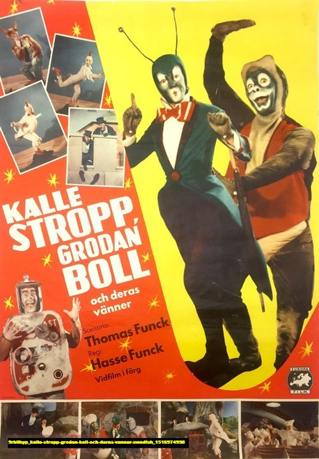 Jual Poster Film kalle stropp grodan boll och deras vanner swedish (9rbilbyp)