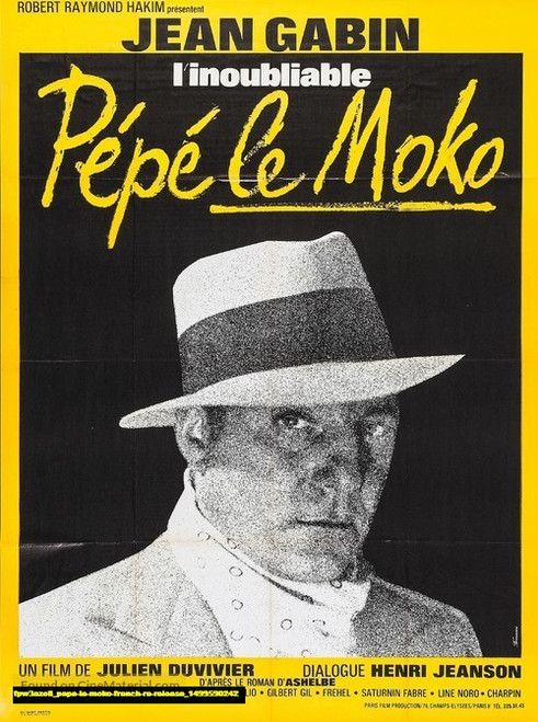 Jual Poster Film pepe le moko french re release (fpw3azo8)