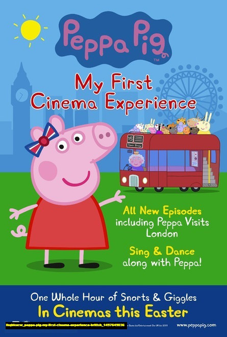 Jual Poster Film peppa pig my first cinema experience british (ikqbkucw)