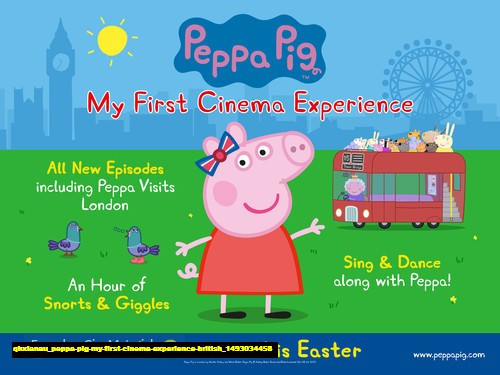 Jual Poster Film peppa pig my first cinema experience british (qhxianau) Jual Poster Film peppa pig my first cinema experience british (qhxianau)