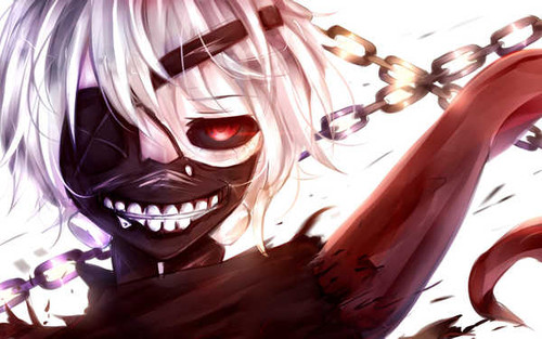 Poster Anime Chain Ken Kaneki Tokyo Ghoul Anime Tokyo Ghoul APC