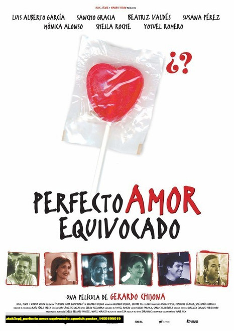 Jual Poster Film perfecto amor equivocado spanish poster (ztak3cpj)