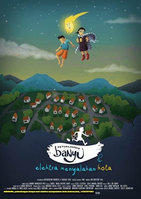 Jual Poster Film petualangan banyu and elektra menyalakan kota indonesian (ddk8ddfn)