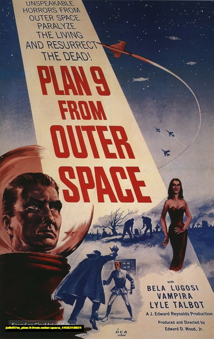 Jual Poster Film plan 9 from outer space (jofbl97m)