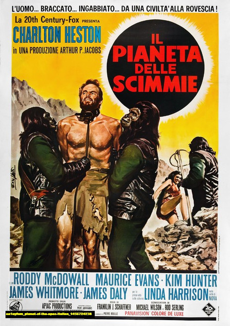 Jual Poster Film planet of the apes italian (aa1eyfom) Jual Poster Film planet of the apes italian (aa1eyfom)