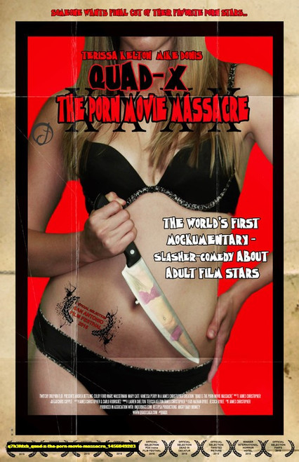 Jual Poster Film quad x the porn movie massacre (q7h3fdxb)