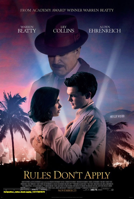 Jual Poster Film rules dont apply (3u3pw6sc)