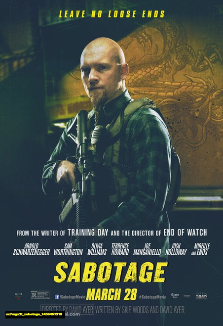 Jual Poster Film sabotage (ox7mgs3t)