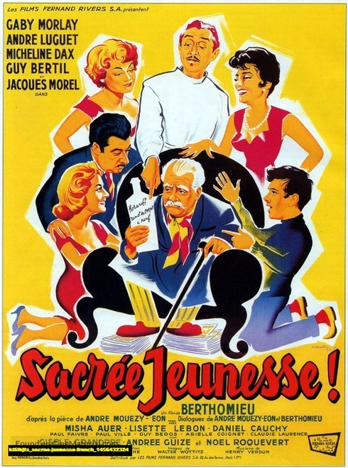 Jual Poster Film sacree jeunesse french (kt6lkjts)