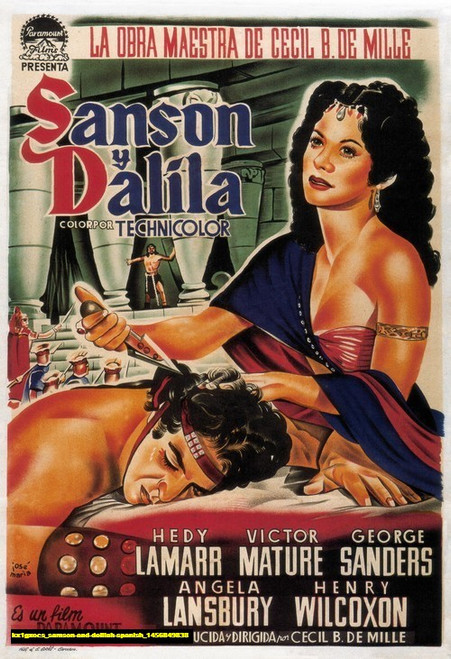 Jual Poster Film samson and delilah spanish (kx1gxocs)